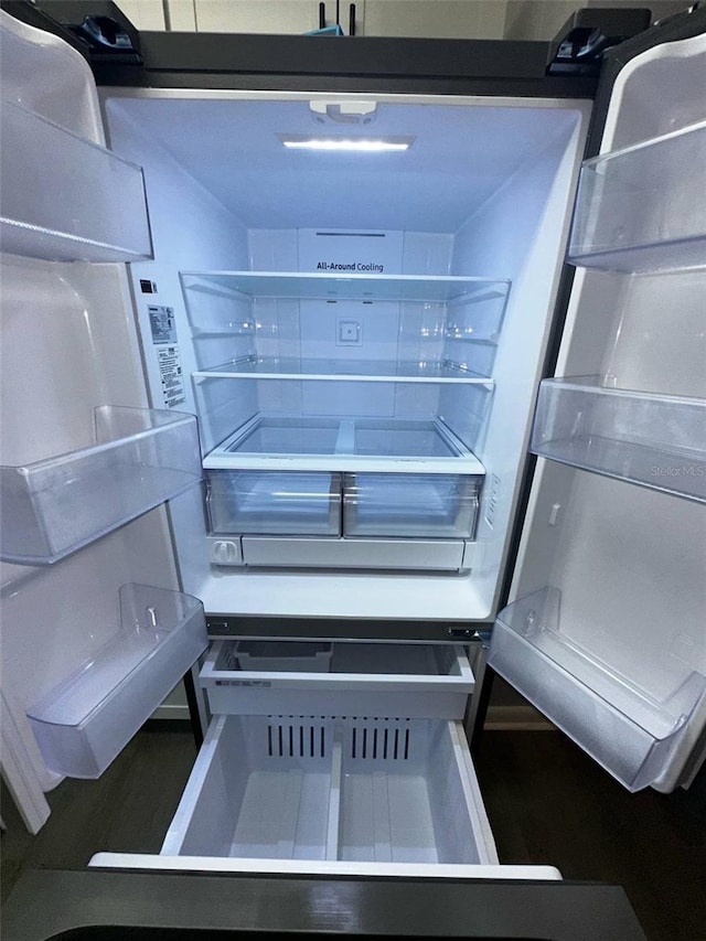 kitchen view of fridge