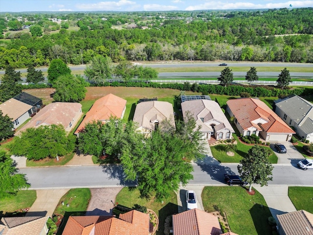 aerial perspective of suburban area