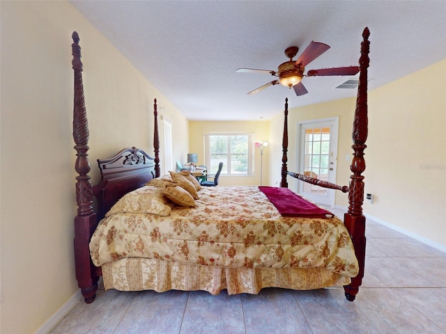 9325 SW 125th Court Rd, Dunnellon, FL 34432 - bedroom featuring baseboards and a ceiling fan