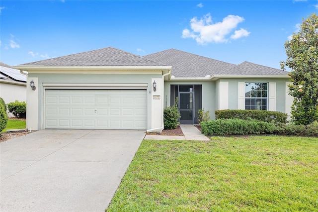 6651 SW 93rd Ct, Ocala, FL 34481 - single story home with stucco siding, a garage, and driveway