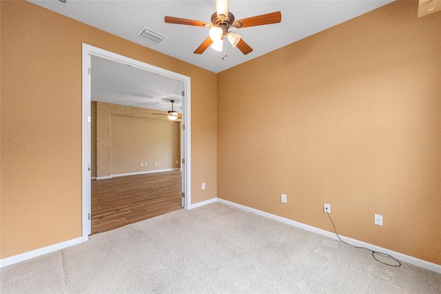 6651 SW 93rd Ct, Ocala, FL 34481 - spare room featuring a ceiling fan, carpet, and baseboards