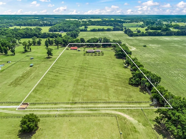 2540 NE 120th St, Anthony, FL 32617 - overview of rural landscape featuring property parcel outlined and agricultural land