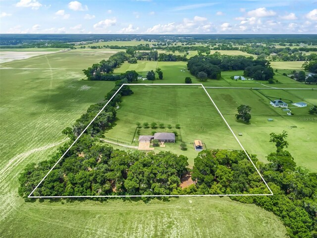 2540 NE 120th St, Anthony, FL 32617 - aerial view of sparsely populated area with property boundaries highlighted