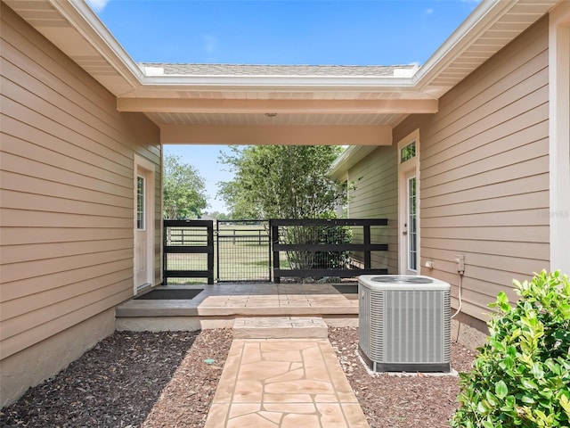 2540 NE 120th St, Anthony, FL 32617 - view of patio / terrace featuring central air condition unit