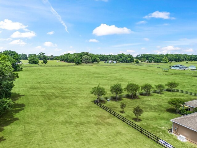2540 NE 120th St, Anthony, FL 32617 - view of yard with a view of rural / pastoral area, fence, and view of wooded area