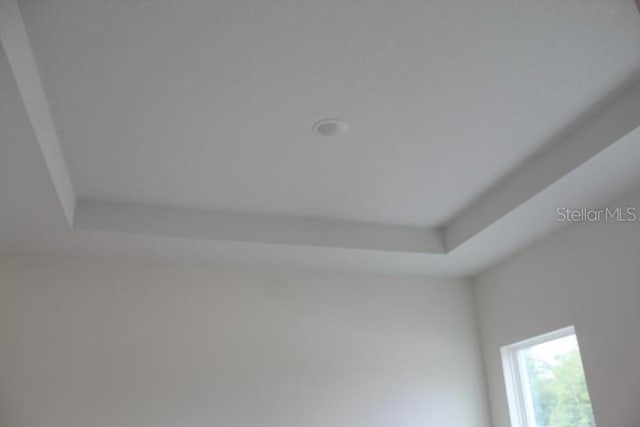 detailed view of a tray ceiling