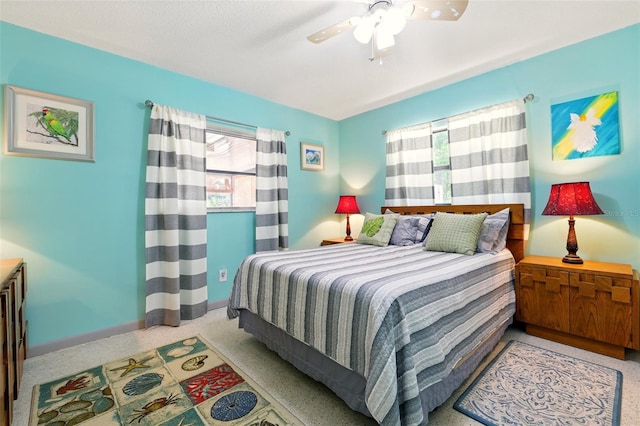 3020 E Scofield St, Inverness, FL 34453 - bedroom featuring baseboards and ceiling fan