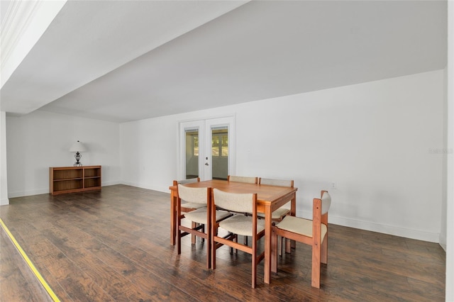 4010 SW 7th Avenue Rd, Ocala, FL 34471 - dining room featuring french doors, wood finished floors, and baseboards