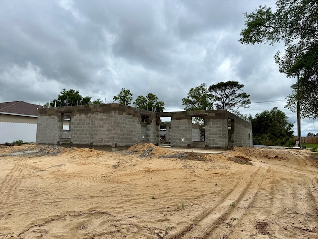 view of rear view of property