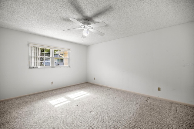 9667 SW 94th Ct Unit C, Ocala, FL 34481 - spare room featuring carpet, ceiling fan, and a textured ceiling