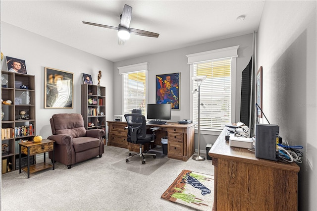 7641 SW 63rd Lane Rd, Ocala, FL 34474 - office space with light carpet and ceiling fan