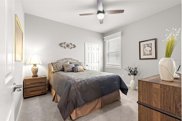 7641 SW 63rd Lane Rd, Ocala, FL 34474 - carpeted bedroom featuring baseboards and a ceiling fan