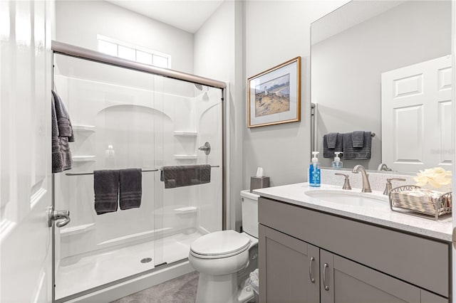7641 SW 63rd Lane Rd, Ocala, FL 34474 - full bath featuring toilet, a stall shower, and vanity