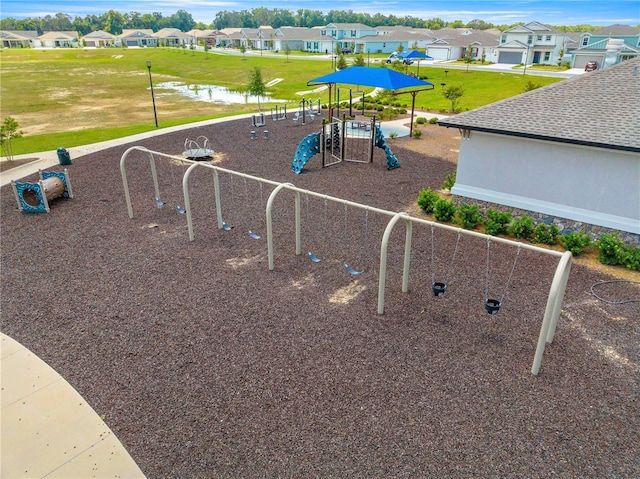 7641 SW 63rd Lane Rd, Ocala, FL 34474 - community jungle gym featuring a residential view and a yard