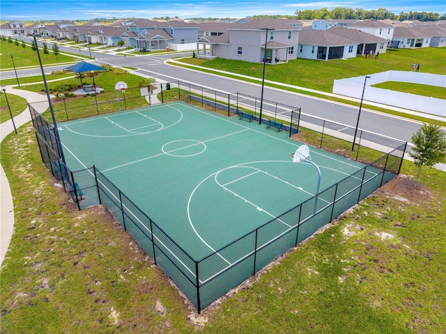 7641 SW 63rd Lane Rd, Ocala, FL 34474 - view of basketball court with a residential view and community basketball court