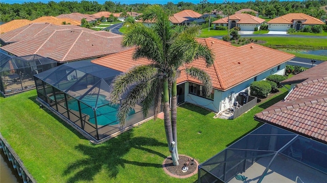 aerial view of residential area