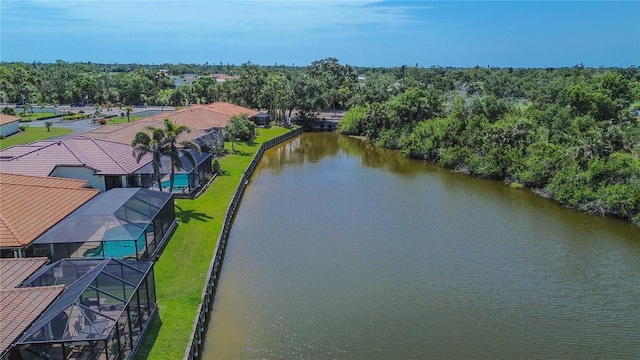 bird's eye view of a large body of water