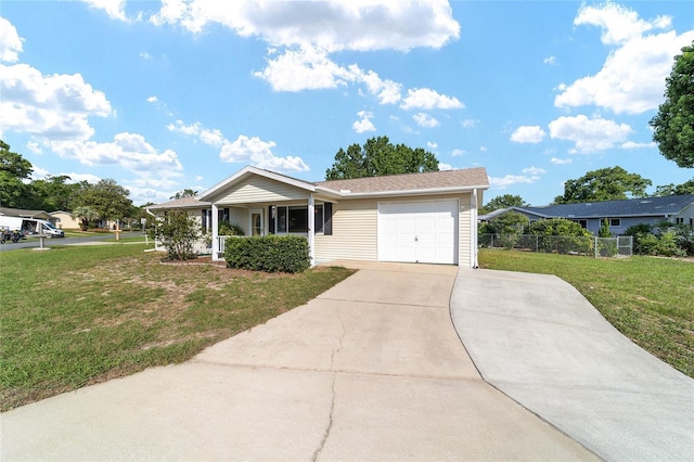 8375 SW 109th Lane Rd, Ocala, FL 34481 - single story home featuring a garage, concrete driveway, and a porch