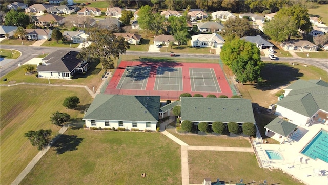 5340 NW 26th Ln, Ocala, FL 34482 - aerial perspective of suburban area featuring a pool