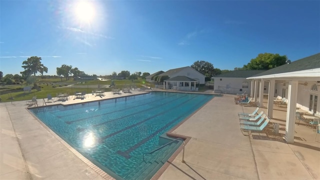 5340 NW 26th Ln, Ocala, FL 34482 - community pool featuring a patio