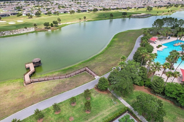 9459 SW 52nd Loop, Ocala, FL 34481 - aerial view of residential area featuring a large body of water and a golf club