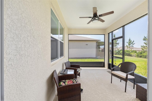 8820 SW 58th Street Rd, Ocala, FL 34481 - sunroom with a ceiling fan
