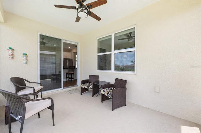8820 SW 58th Street Rd, Ocala, FL 34481 - view of patio / terrace with ceiling fan