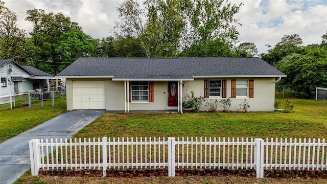 2140 NE 40th St, Ocala, FL 34479 - ranch-style house featuring stucco siding, an attached garage, and driveway
