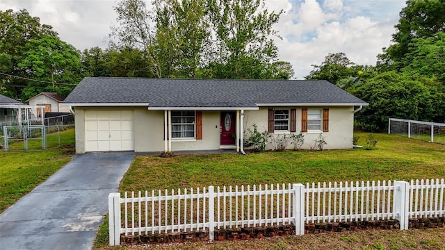 2140 NE 40th St, Ocala, FL 34479 - ranch-style house featuring stucco siding, an attached garage, concrete driveway, and a shingled roof