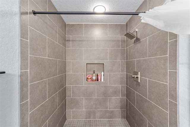 4927 SW 45th Cir, Ocala, FL 34474 - full bath featuring a shower stall and a textured ceiling