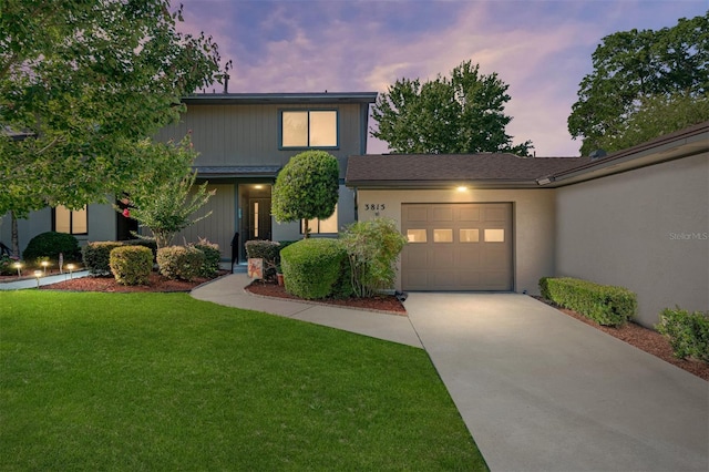 3815 NE 17th Street Cir, Ocala, FL 34470 - view of front facade with concrete driveway, a garage, and a front yard