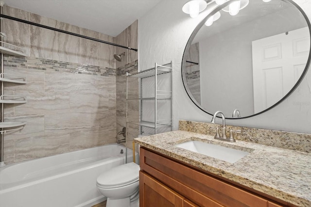 3728 S Eastpark Way, Homosassa, FL 34446 - bathroom featuring tub / shower combination, toilet, and vanity