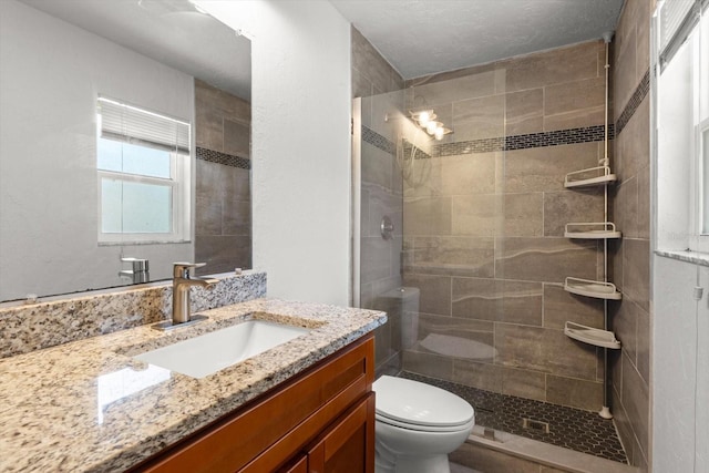 3728 S Eastpark Way, Homosassa, FL 34446 - bathroom with a stall shower, toilet, and vanity