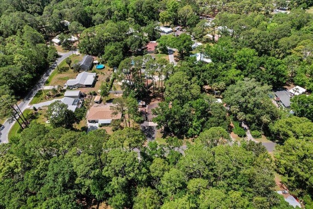 3728 S Eastpark Way, Homosassa, FL 34446 - aerial view of property's location featuring a heavily wooded area and nearby suburban area