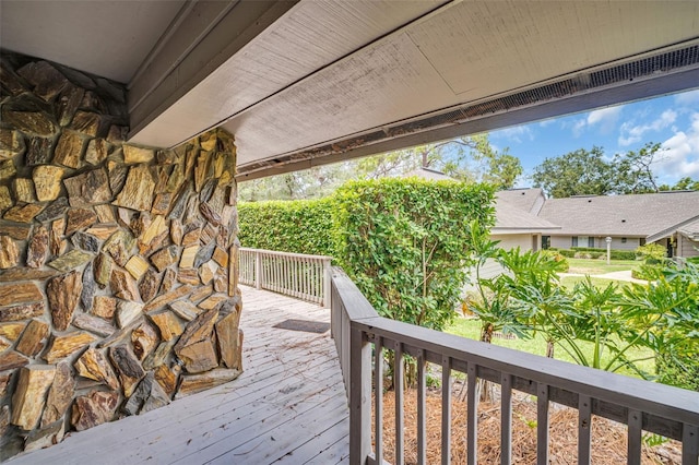 1001 Old Mill Pond Rd, Palm Harbor, FL 34683 - view of wooden deck