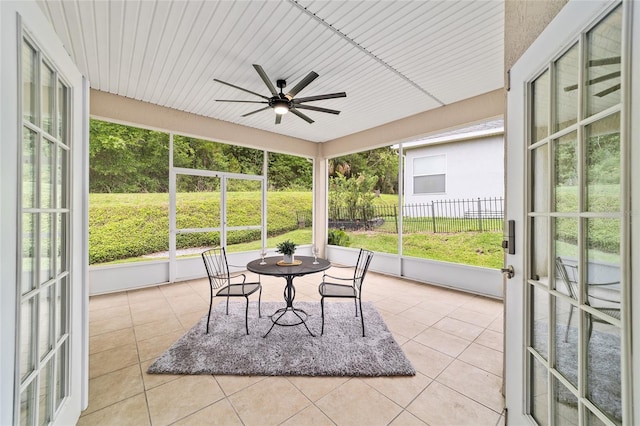 2631 SW 20th Cir, Ocala, FL 34471 - sunroom / solarium with ceiling fan and plenty of natural light