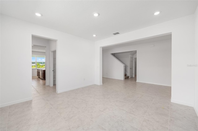 7536 SW 60th St, Ocala, FL 34476 - unfurnished room featuring recessed lighting, stairway, and baseboards