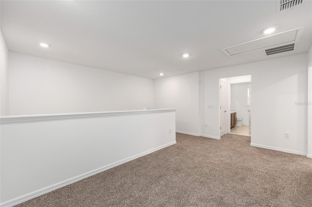 7536 SW 60th St, Ocala, FL 34476 - spare room with carpet floors, recessed lighting, attic access, and baseboards