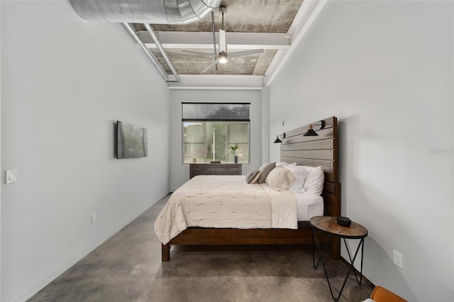 302 SE Broadway St Unit 240, Ocala, FL 34471 - bedroom with finished concrete floors