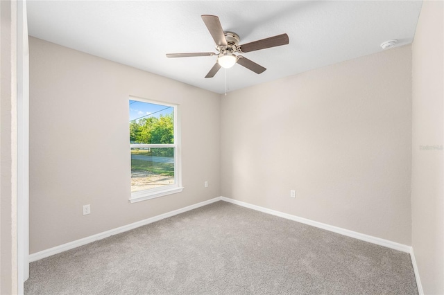 17645 SW 112th Ln, Dunnellon, FL 34432 - carpeted empty room with ceiling fan, a smoke detector, and baseboards