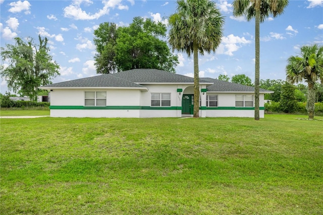 2521 NW 45th Pl, Ocala, FL 34475 - ranch-style house with stucco siding and a front yard