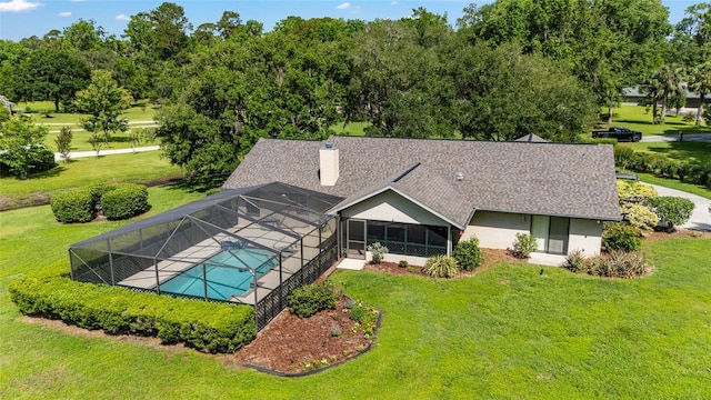 view from above of property