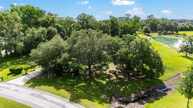 drone / aerial view of a nearby body of water
