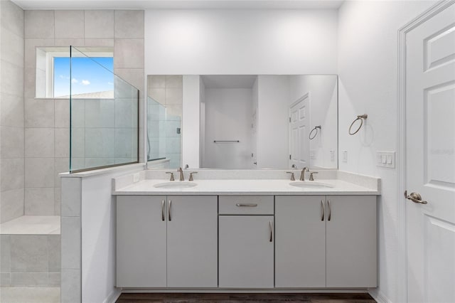 10427 SW 98th Place Rd, Ocala, FL 34481 - full bath featuring walk in shower and double vanity