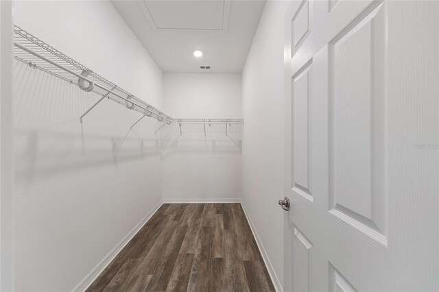 10427 SW 98th Place Rd, Ocala, FL 34481 - spacious closet with dark wood-style flooring