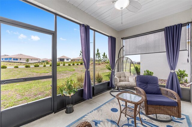 10427 SW 98th Place Rd, Ocala, FL 34481 - sunroom with a ceiling fan