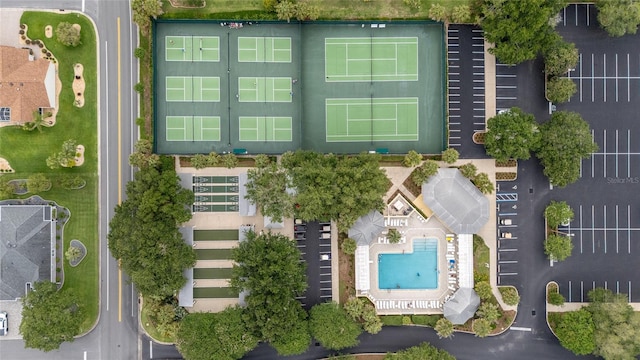 2608 Casso Ct, The Villages, FL 32162 - drone / aerial view of a pool