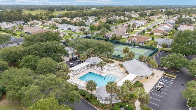 2608 Casso Ct, The Villages, FL 32162 - bird's eye view of a pool area