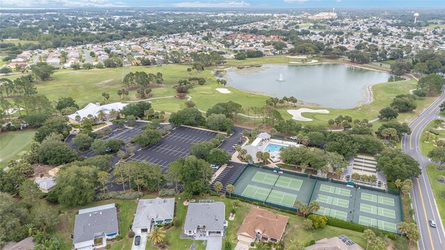 2608 Casso Ct, The Villages, FL 32162 - view of property location with a large body of water, a golf club, and nearby suburban area