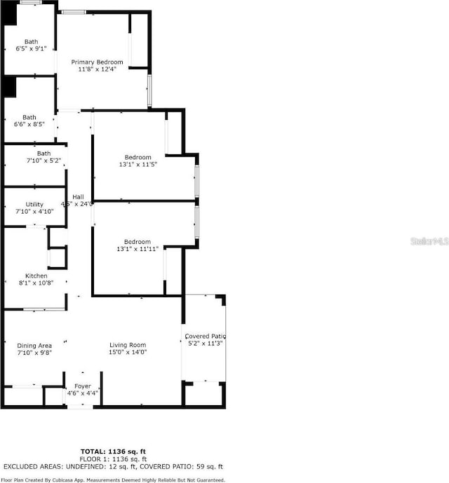 3705 SW 27th St Unit 621, Gainesville, FL 32608 - home floor plan
